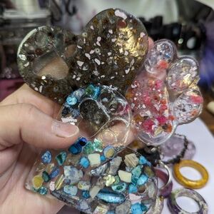 Acrylic rings, dog tags, key chains....